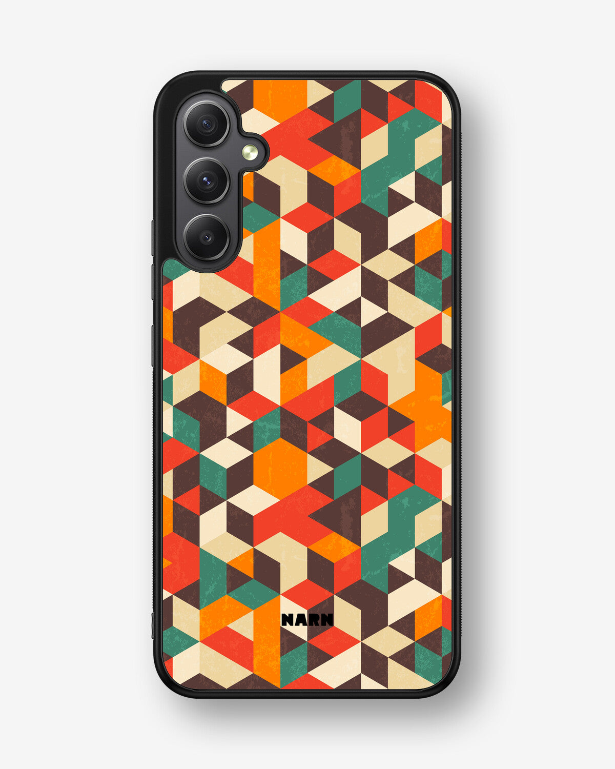Samsung Galaxy A34 5G Hard Case – Retro Geometric - View 1