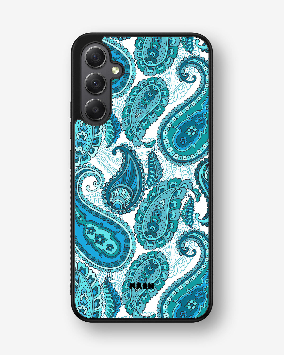 Samsung Galaxy A34 5G Hard Case – Turquoise Paisley - View 1