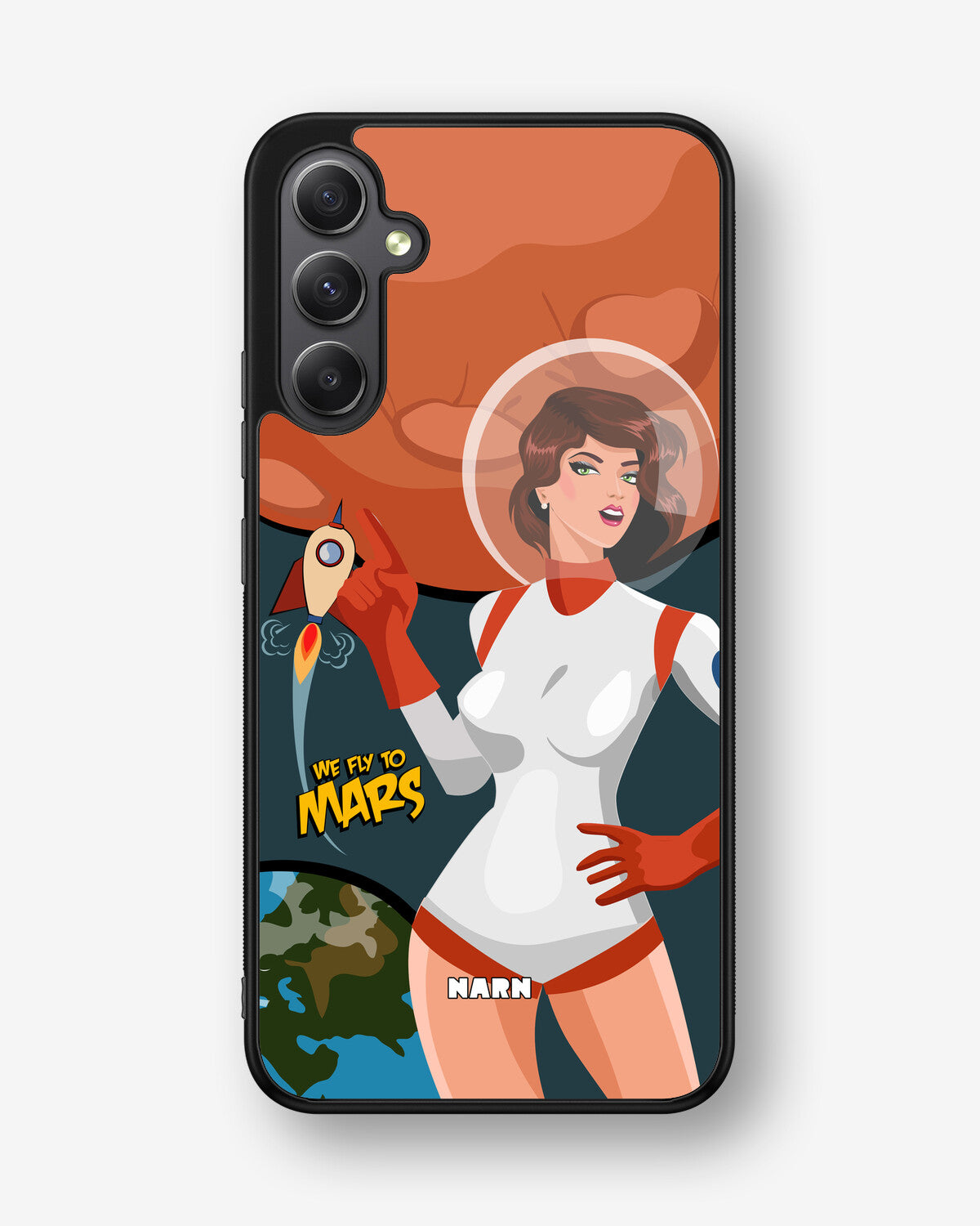 Samsung Galaxy A34 5G Hard Case – We Fly To Mars - View 1