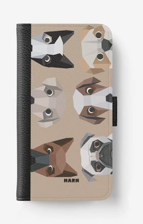 Samsung Galaxy A35 5G Wallet Case - Cute Dogs - View 1