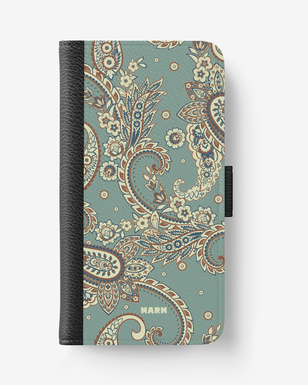 Samsung Galaxy A35 5G Wallet Case - Paisley Green - View 1