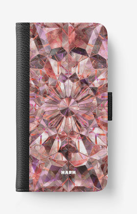 Samsung Galaxy A35 5G Wallet Case - Pink Crystals - View 1