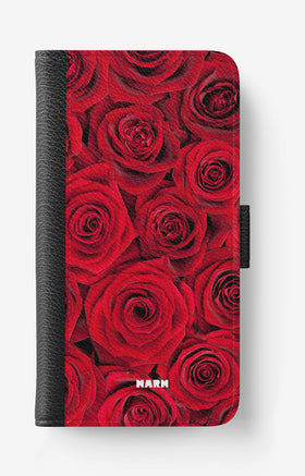 Samsung Galaxy A40 (2019) Wallet Case - Red Roses - View 1