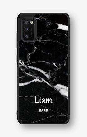 Samsung Galaxy A41 (2020) Hard Case – Custom - Black Marble - View 1