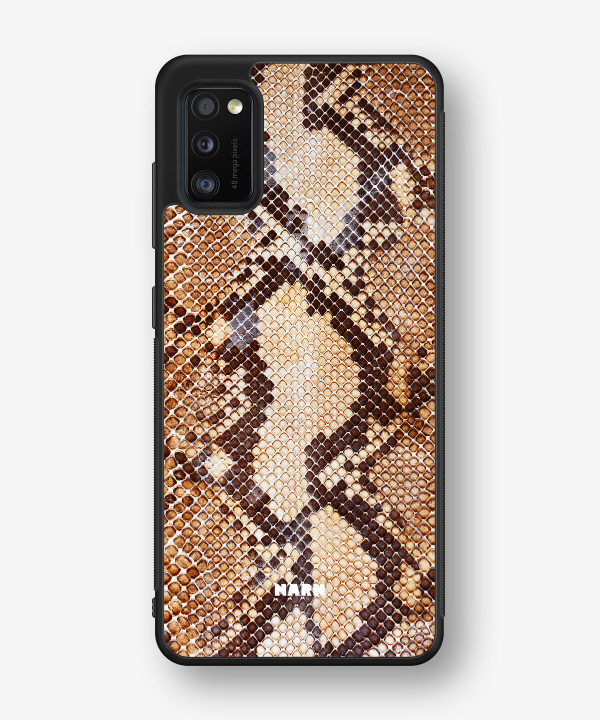 Samsung Galaxy A41 (2020) Hard Case – Brown Snakeskin - View 1