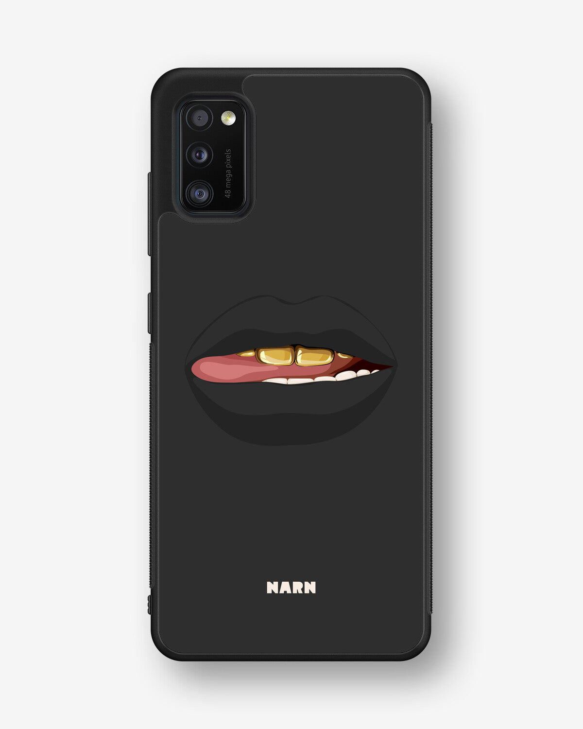 Samsung Galaxy A41 (2020) Hard Case – Golden Lips - View 1