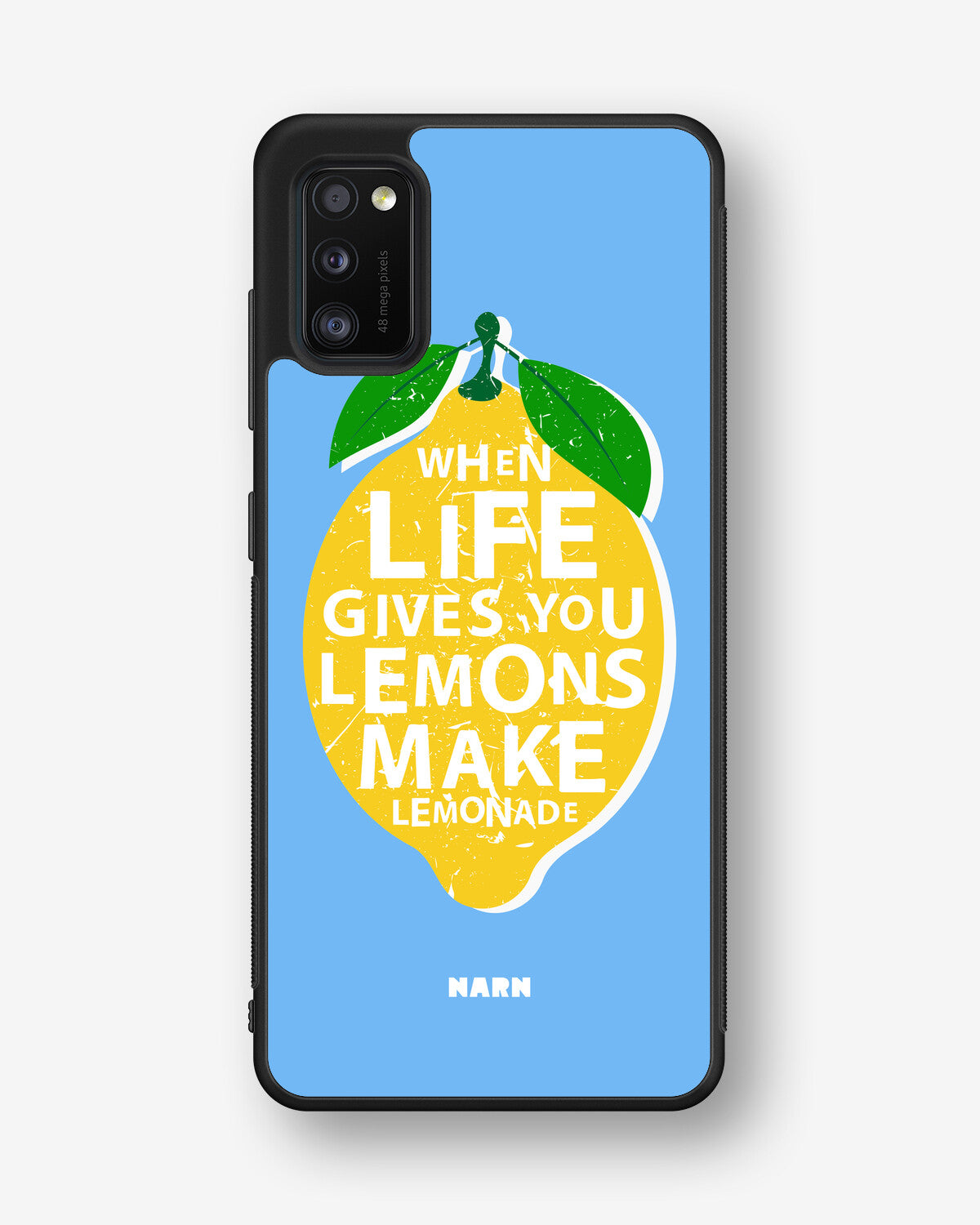 Samsung Galaxy A41 (2020) Hard Case – Lemon Quote - View 1