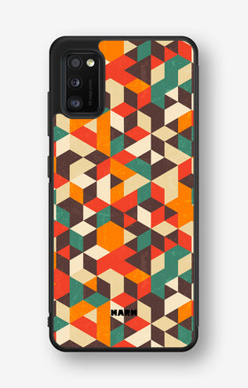 Samsung Galaxy A41 (2020) Hard Case – Retro Geometric - View 1