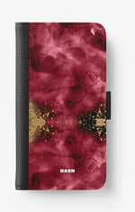 Samsung Galaxy A5 (2017) Wallet Case - Burgendy Shimmer - View 1