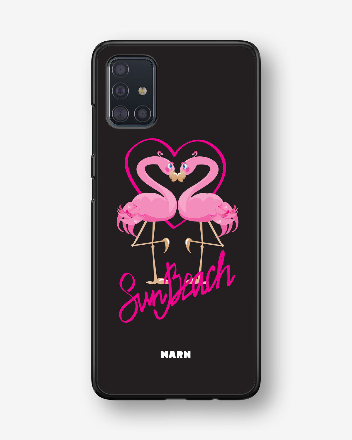 Samsung Galaxy A51 Hard Case – Beach Flamingo - View 1