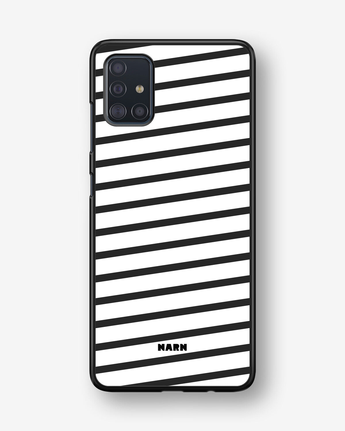 Samsung Galaxy A51 Hard Case – Black Stripes - View 1