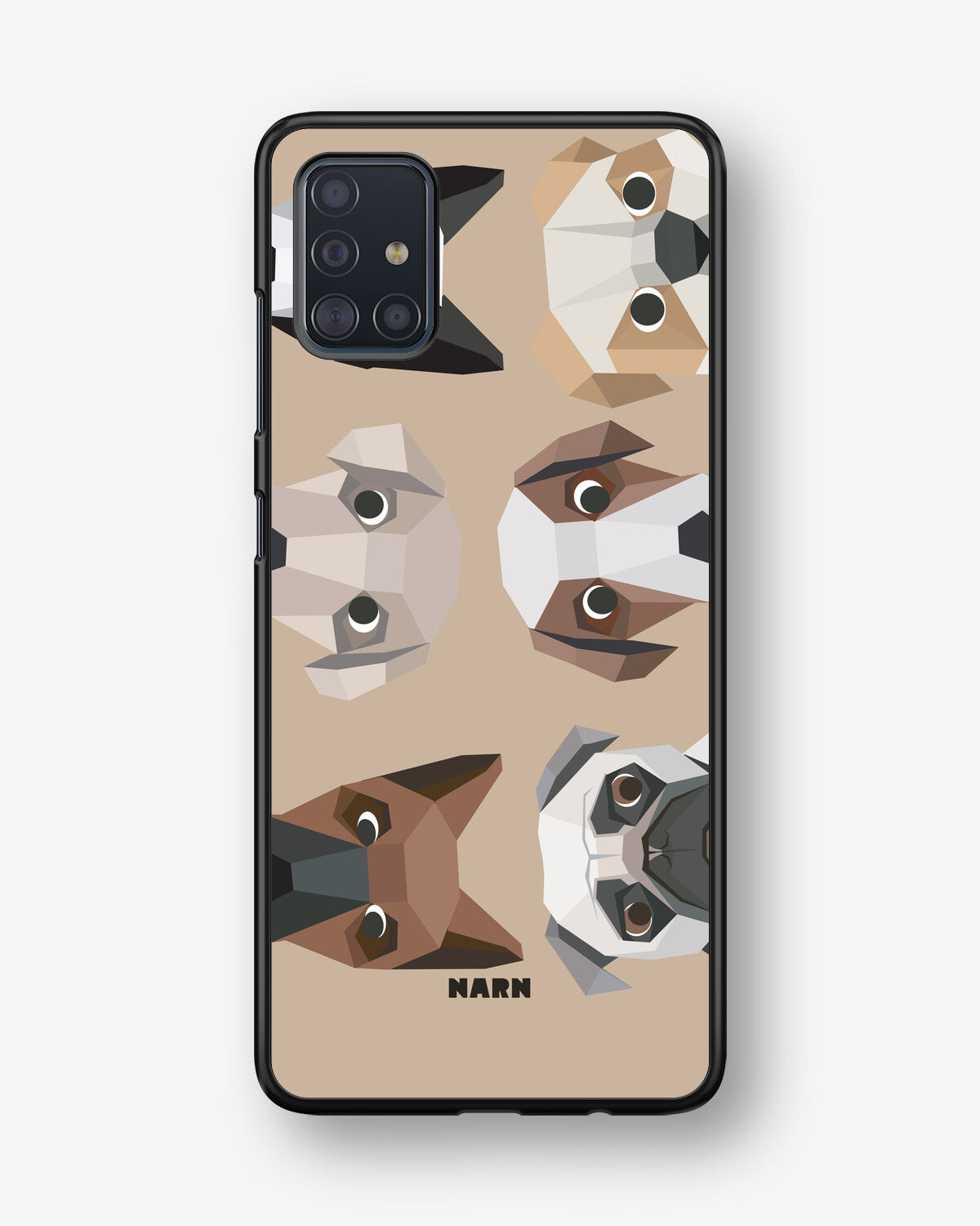 Samsung Galaxy A51 Hard Case – Cute Dogs - View 1