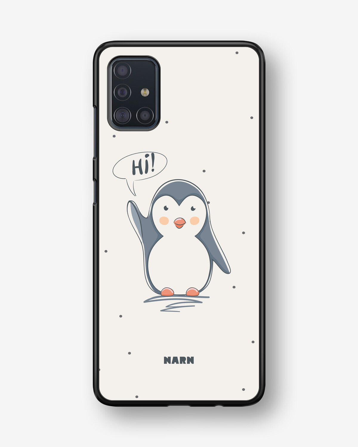 Samsung Galaxy A51 Hard Case – Cute Penguin - View 1