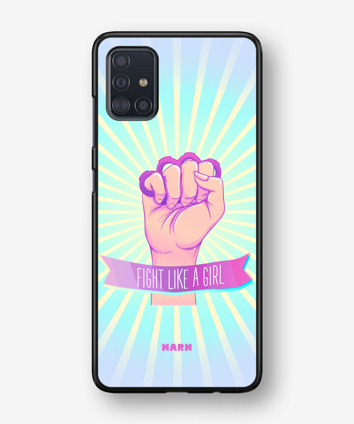 Samsung Galaxy A51 Hard Case – Fight Like A Girl - View 1
