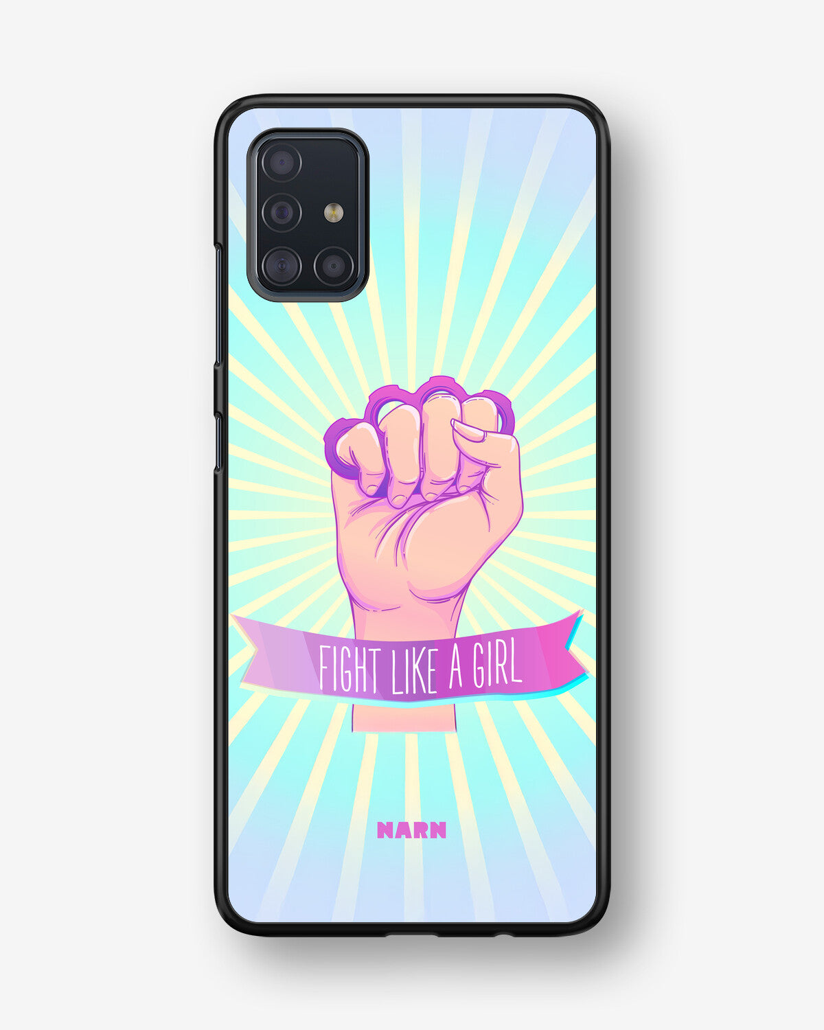 Samsung Galaxy A51 Hard Case – Fight Like A Girl - View 1