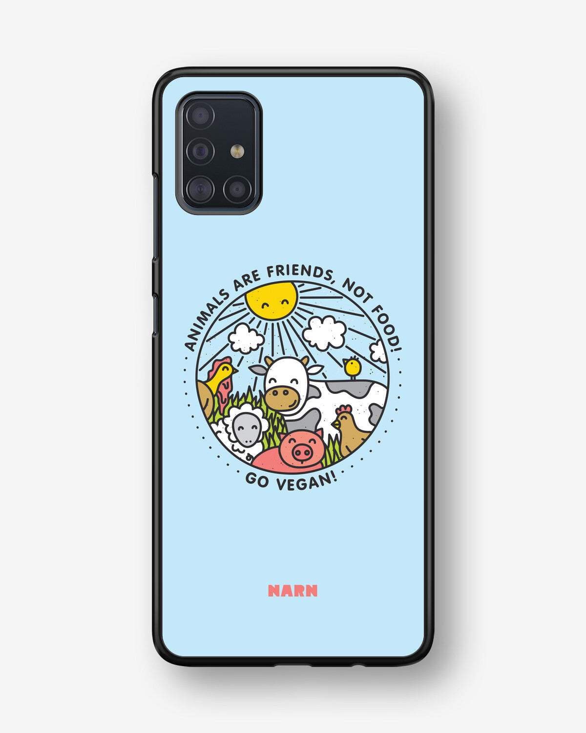 Samsung Galaxy A51 Hard Case – Friends, Not Food - View 1