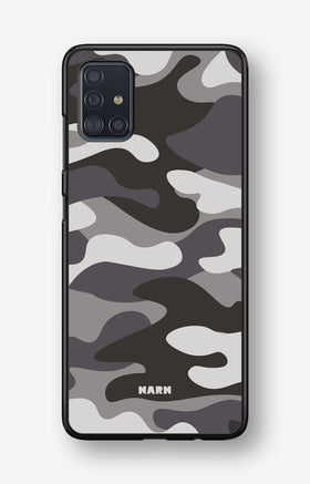 Samsung Galaxy A51 Hard Case – Grey Camo - View 1