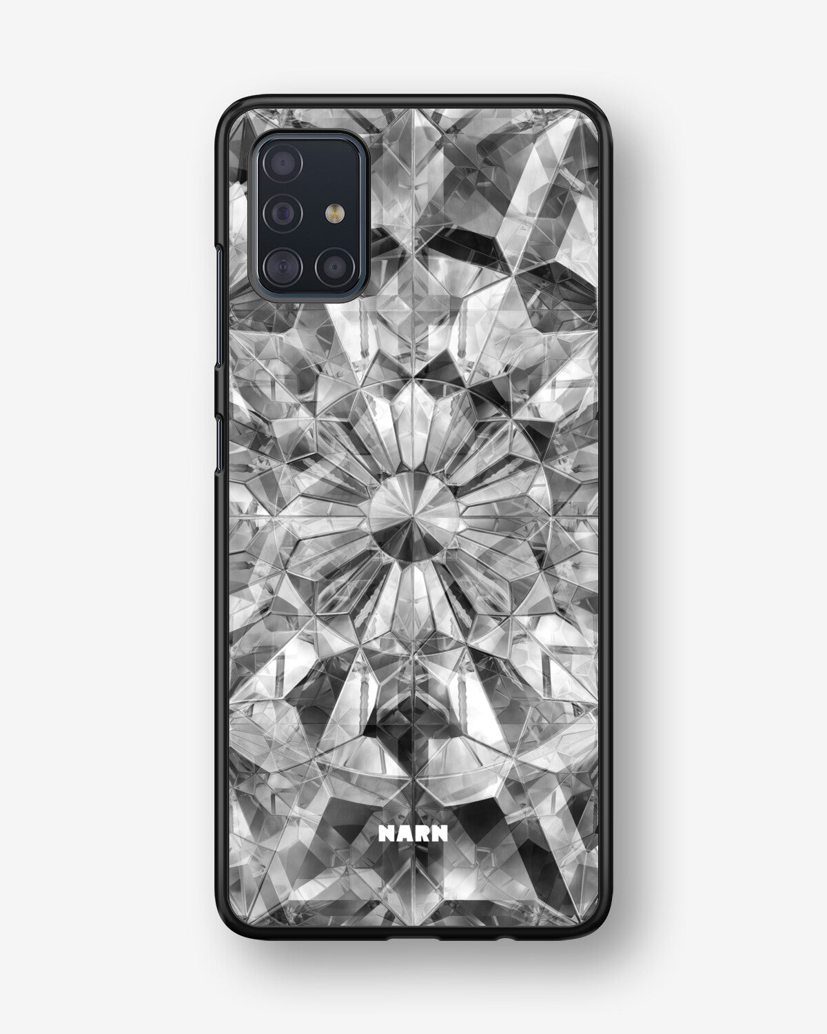Samsung Galaxy A51 Hard Case – Grey Crystals - View 1