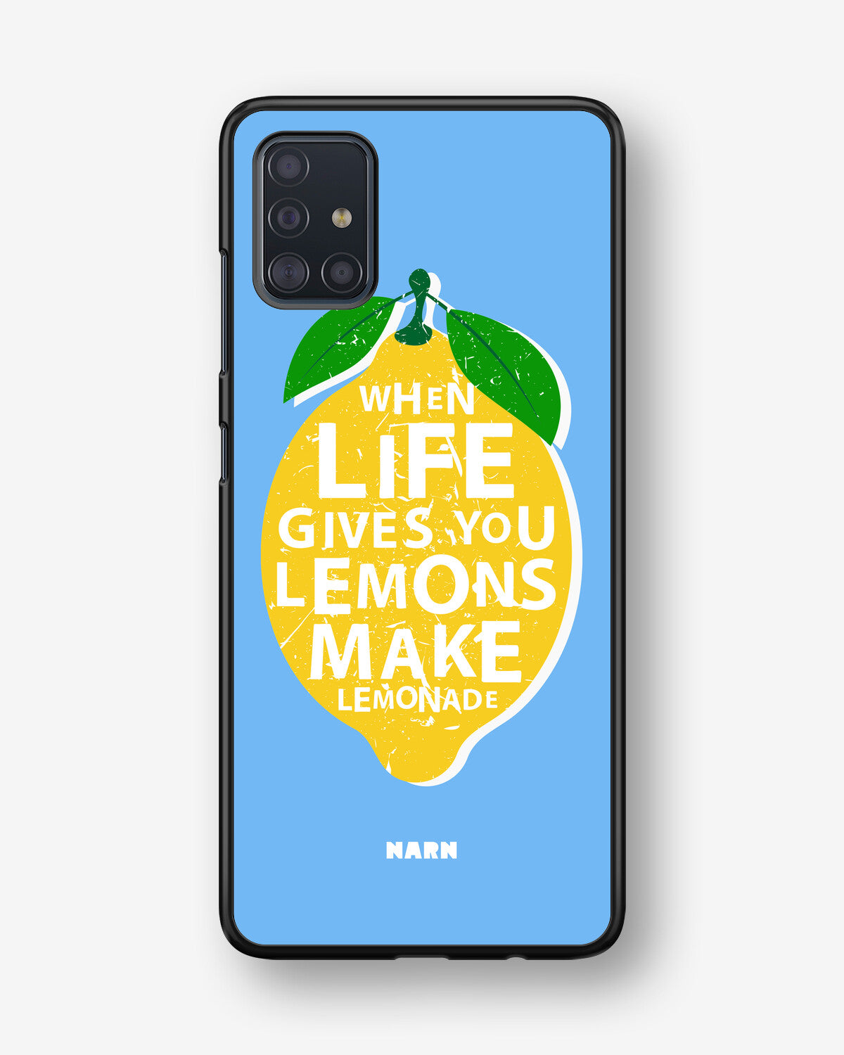 Samsung Galaxy A51 Hard Case – Lemon Quote - View 1