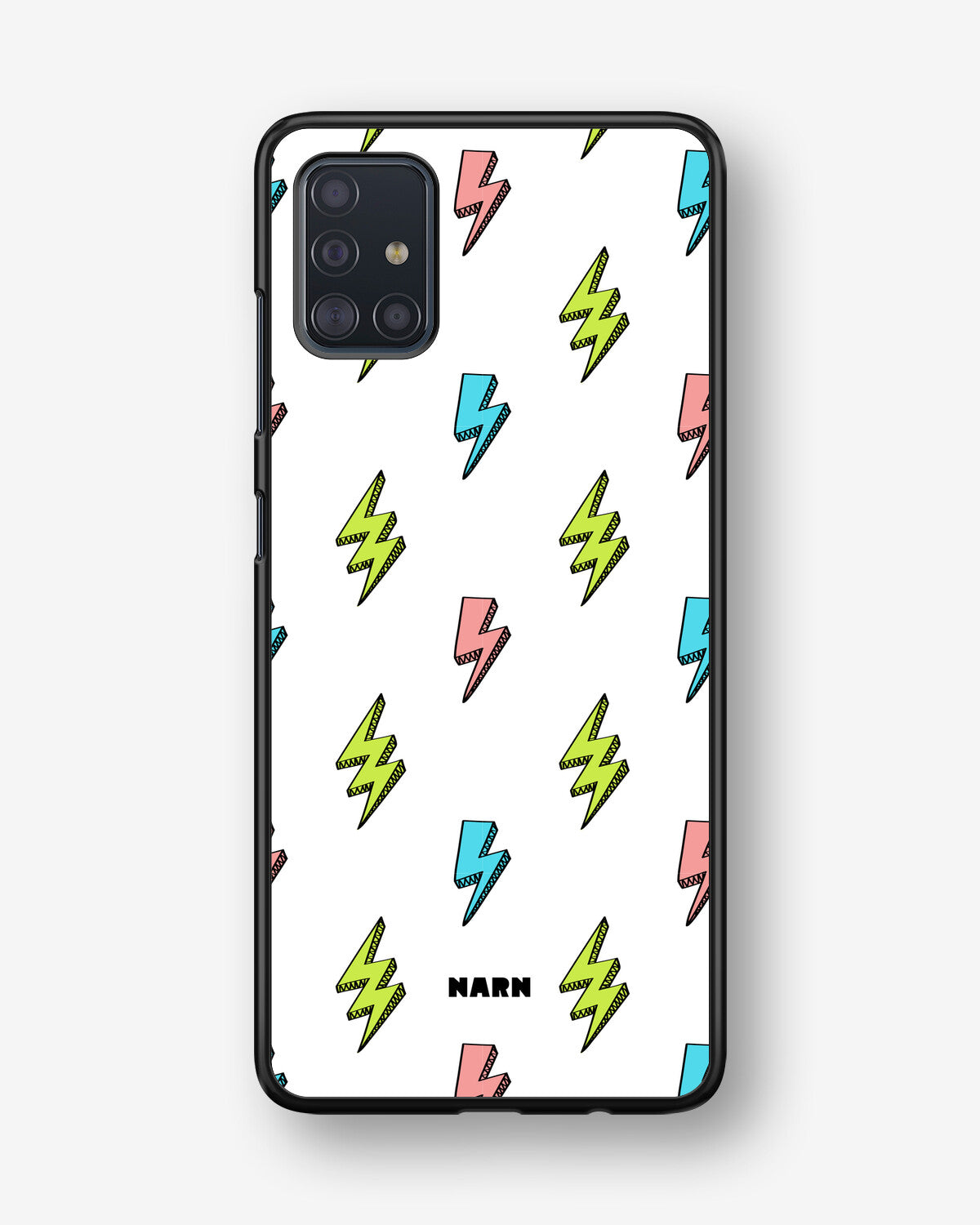 Samsung Galaxy A51 Hard Case – Lightning Bolts - View 1