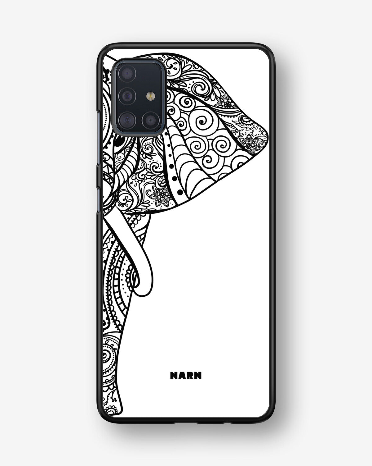 Samsung Galaxy A51 Hard Case – Mandala Elephant - View 1