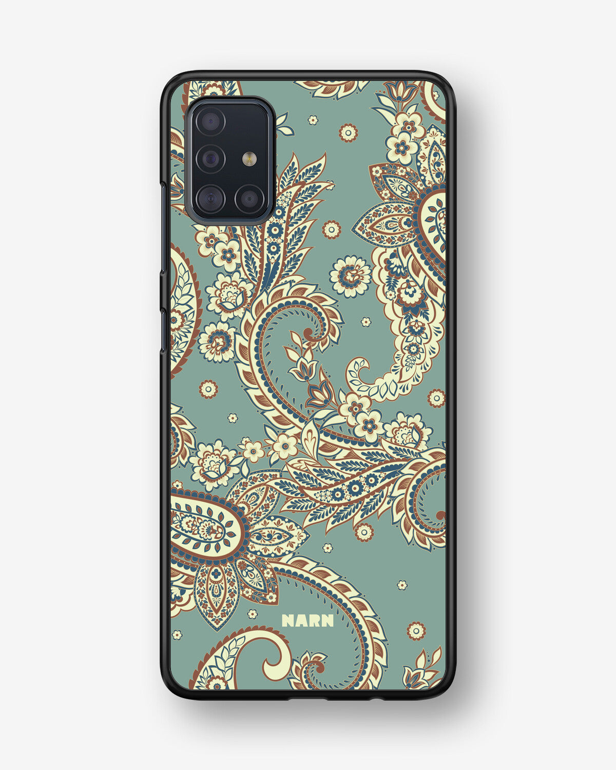 Samsung Galaxy A51 Hard Case – Paisley Green - View 1