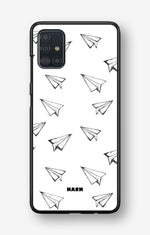 Samsung Galaxy A51 Hard Case – Paper Planes - View 1