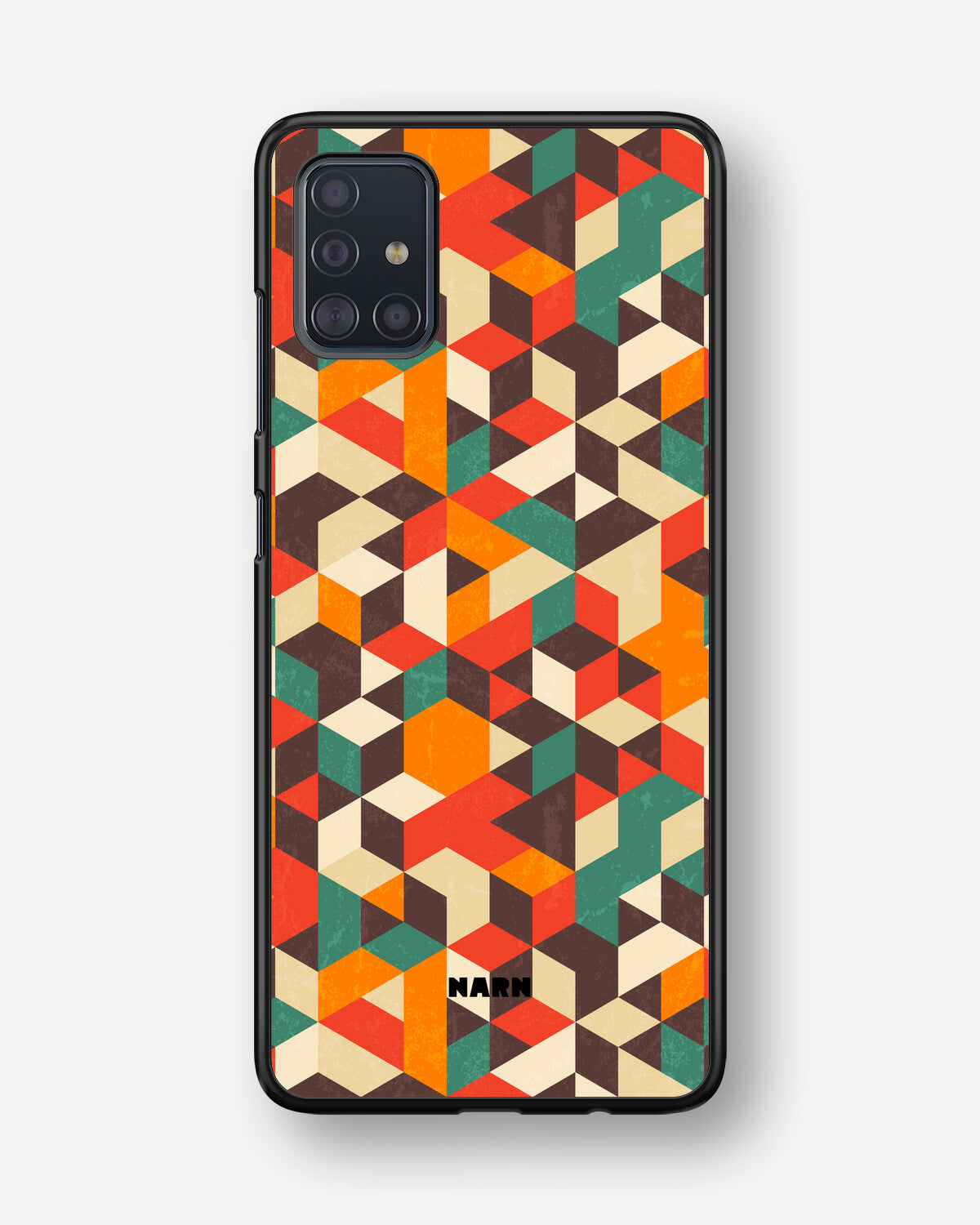 Samsung Galaxy A51 Hard Case – Retro Geometric - View 1