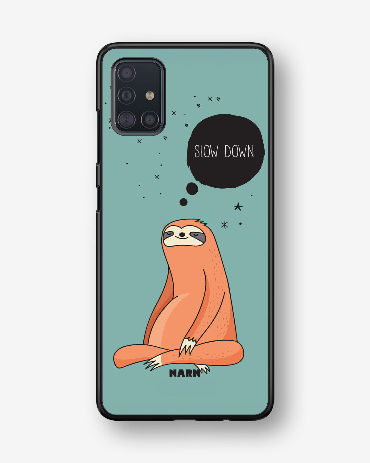 Samsung Galaxy A51 Hard Case – Slow Down Sloth - View 1