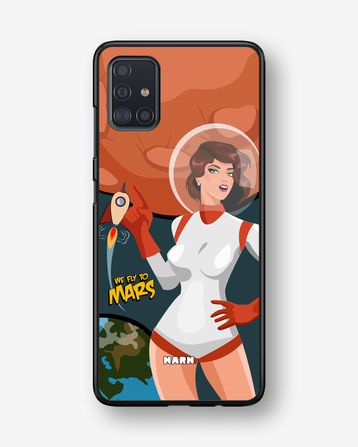 Samsung Galaxy A51 Hard Case – We Fly To Mars - View 1