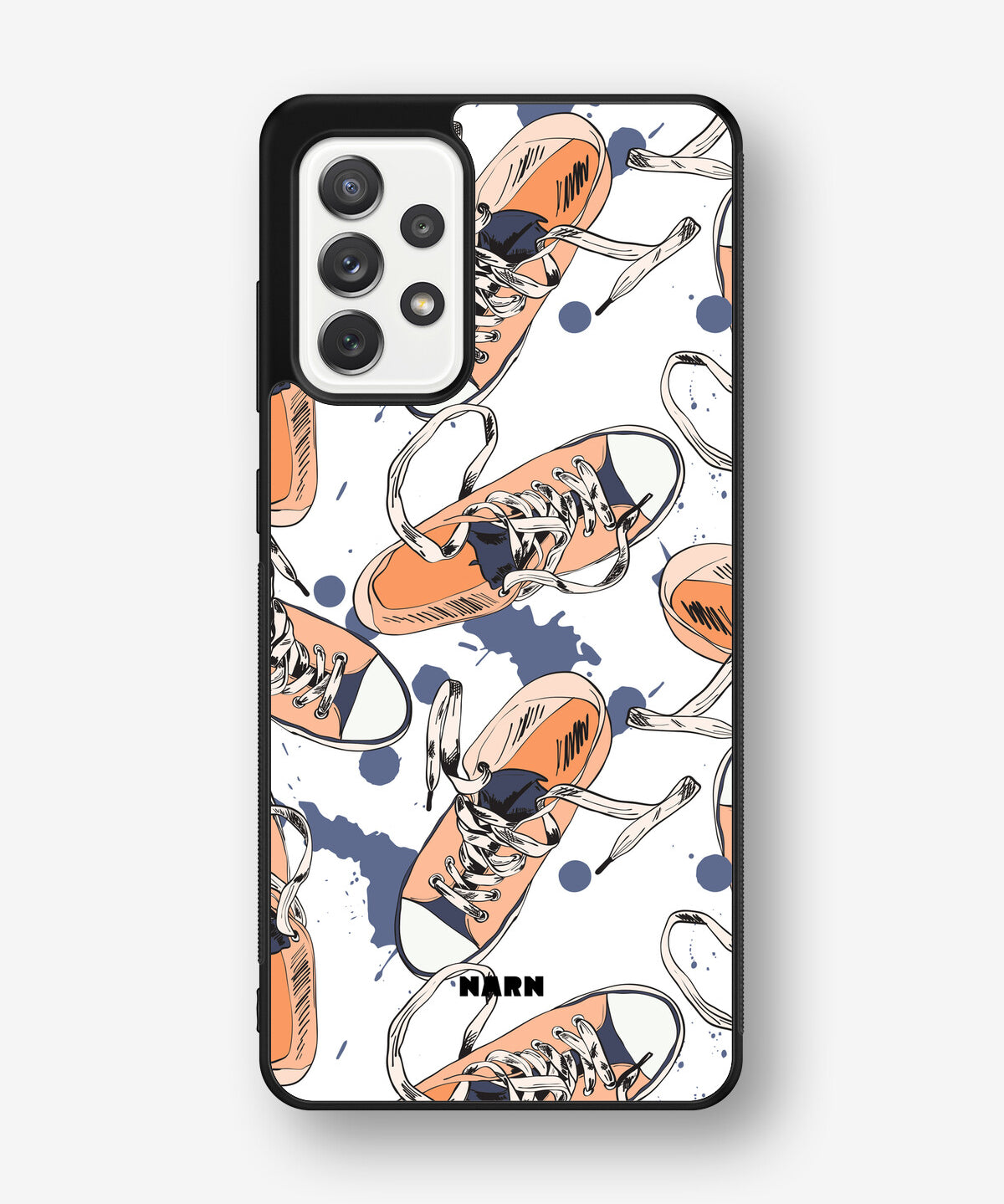 Samsung Galaxy A52 / A52s 5G Hard Case – Apricot Sneakers - View 1