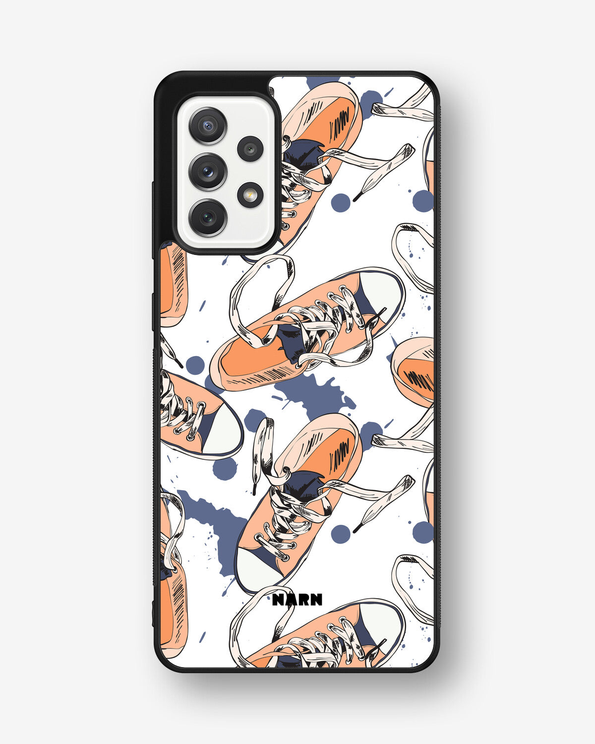 Samsung Galaxy A52 / A52s 5G Hard Case – Apricot Sneakers - View 1