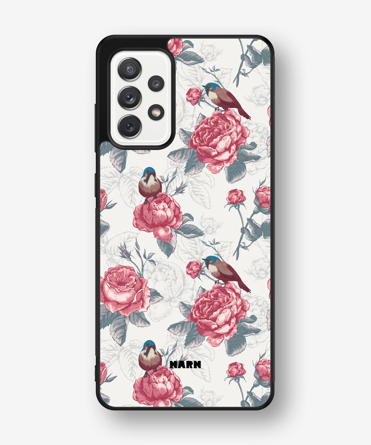 Samsung Galaxy A52 / A52s 5G Hard Case – Birds Among Roses - View 1