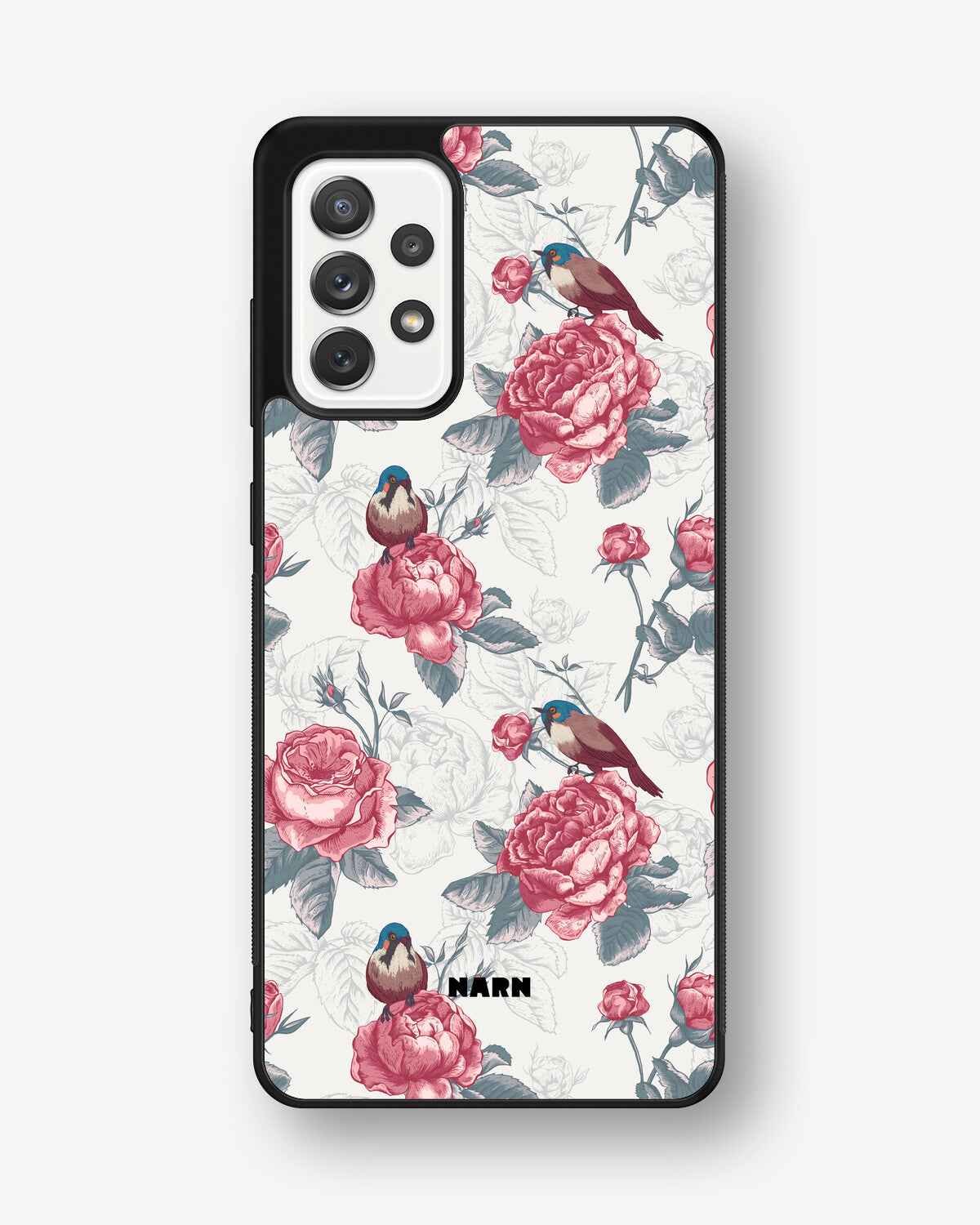 Samsung Galaxy A52 / A52s 5G Hard Case – Birds Among Roses - View 1