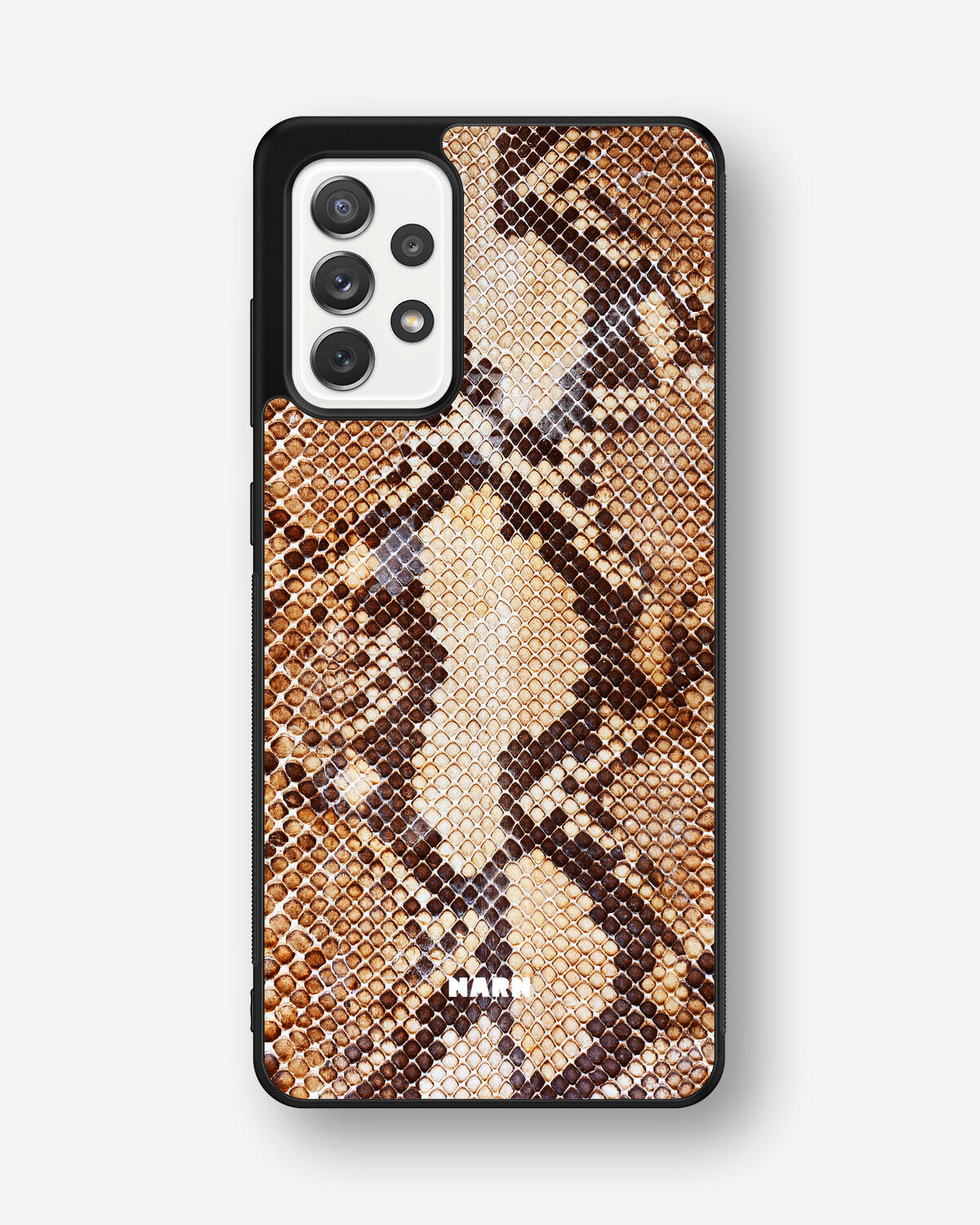 Samsung Galaxy A52 / A52s 5G Hard Case – Brown Snakeskin - View 1
