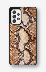 Samsung Galaxy A52 / A52s 5G Hard Case – Brown Snakeskin - View 1
