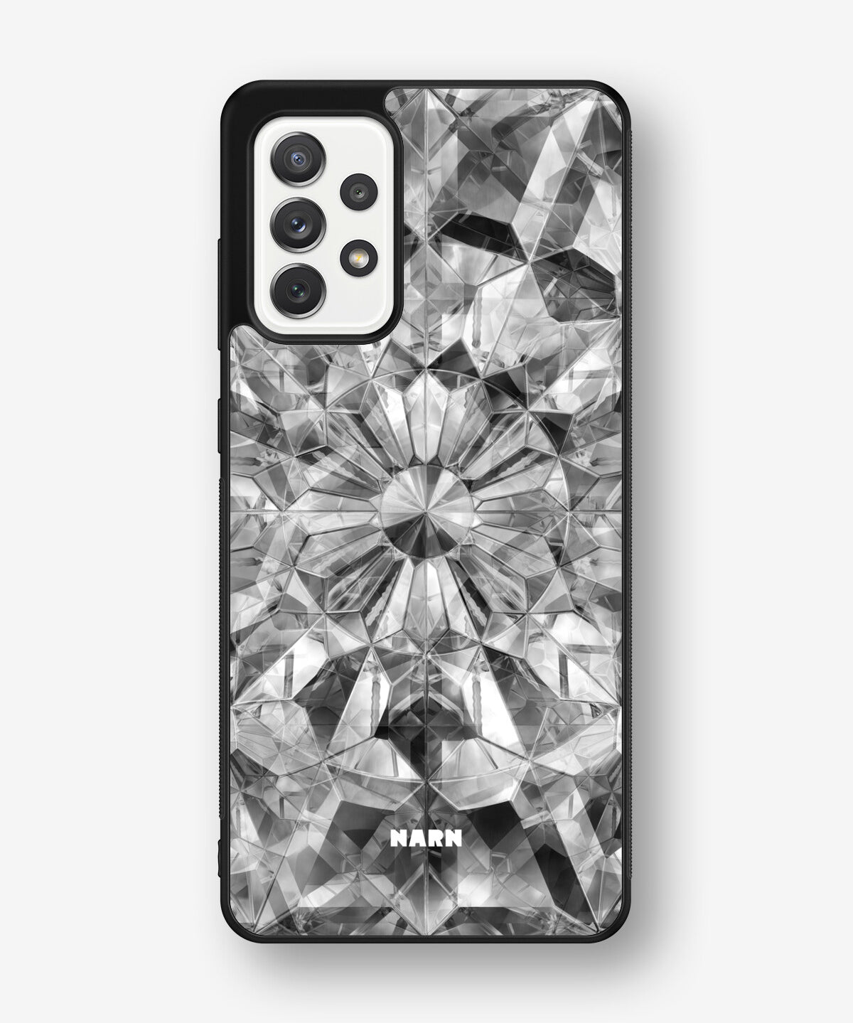 Samsung Galaxy A52 / A52s 5G Hard Case – Grey Crystals - View 1