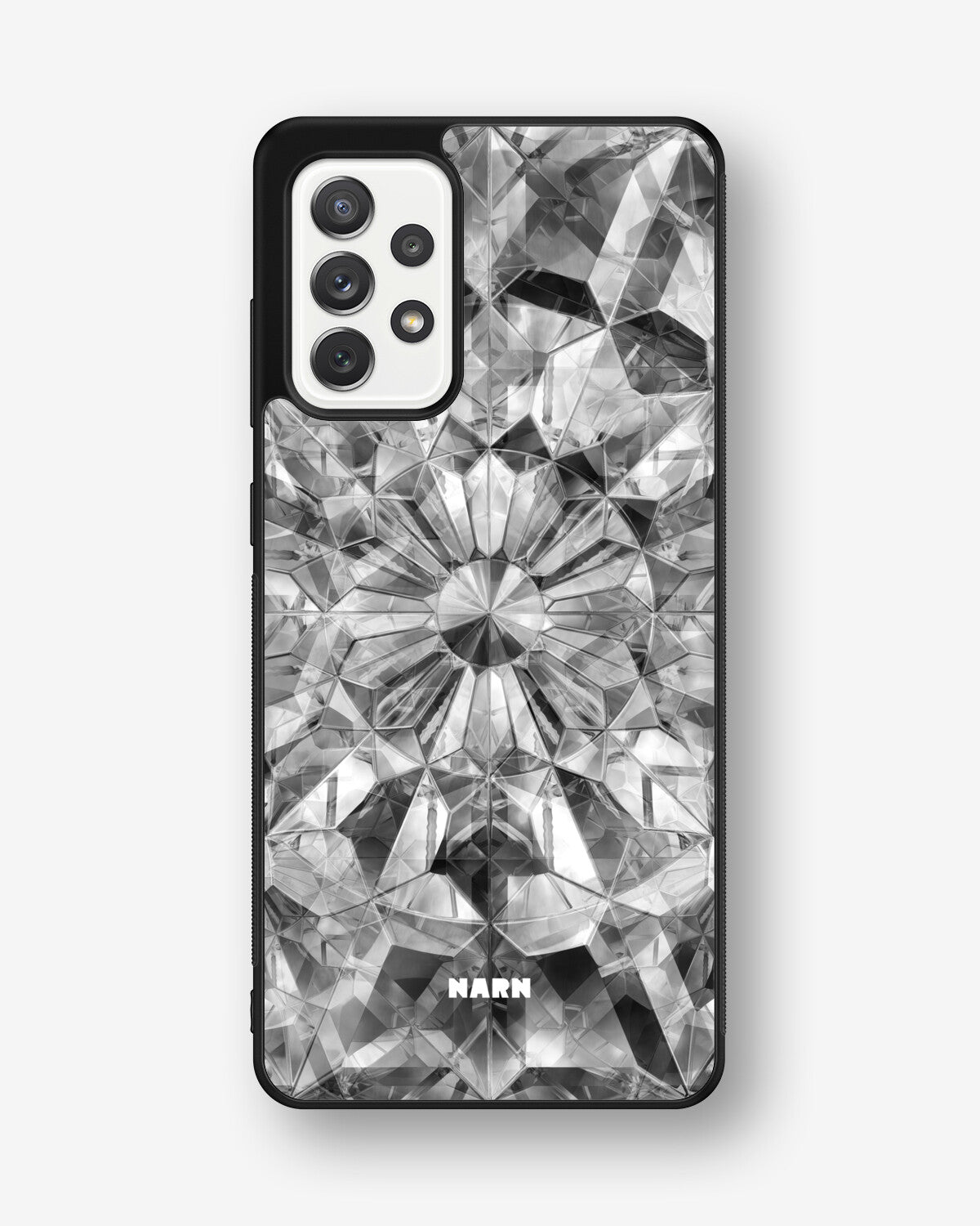 Samsung Galaxy A52 / A52s 5G Hard Case – Grey Crystals - View 1