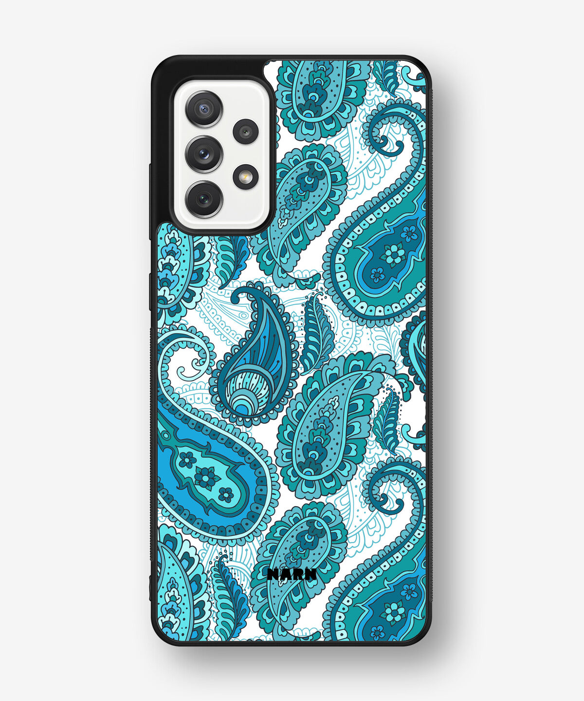 Samsung Galaxy A52 / A52s 5G Hard Case – Turquoise Paisley - View 1