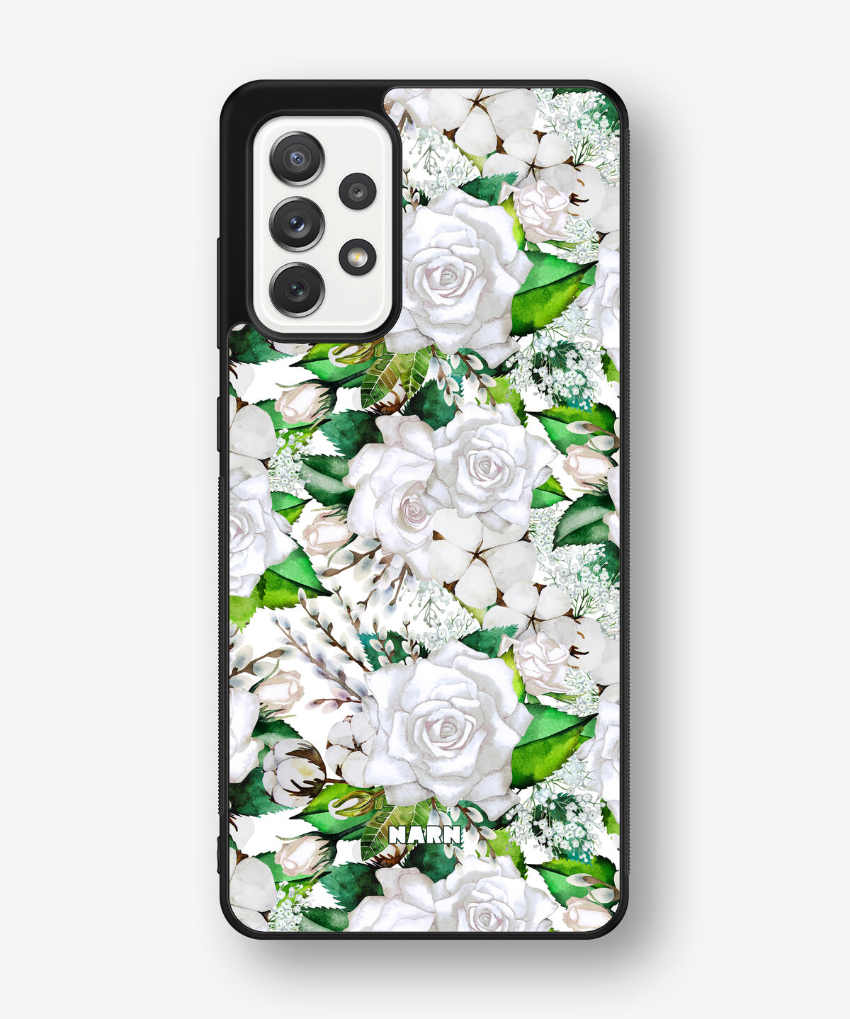 Samsung Galaxy A52 / A52s 5G Hard Case – White Bloom - View 1