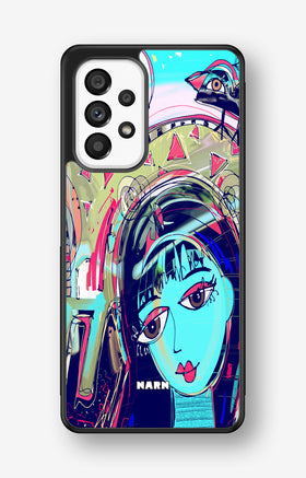 Samsung Galaxy A53 5G Hard Case – Abstract Cat - View 1