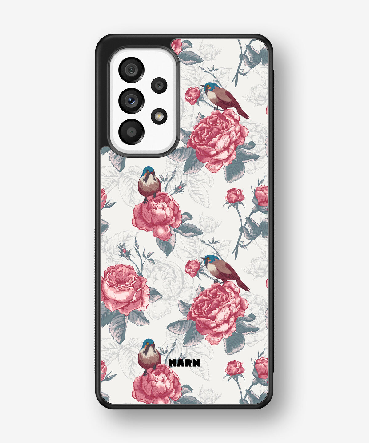 Samsung Galaxy A53 5G Hard Case – Birds Among Roses - View 1