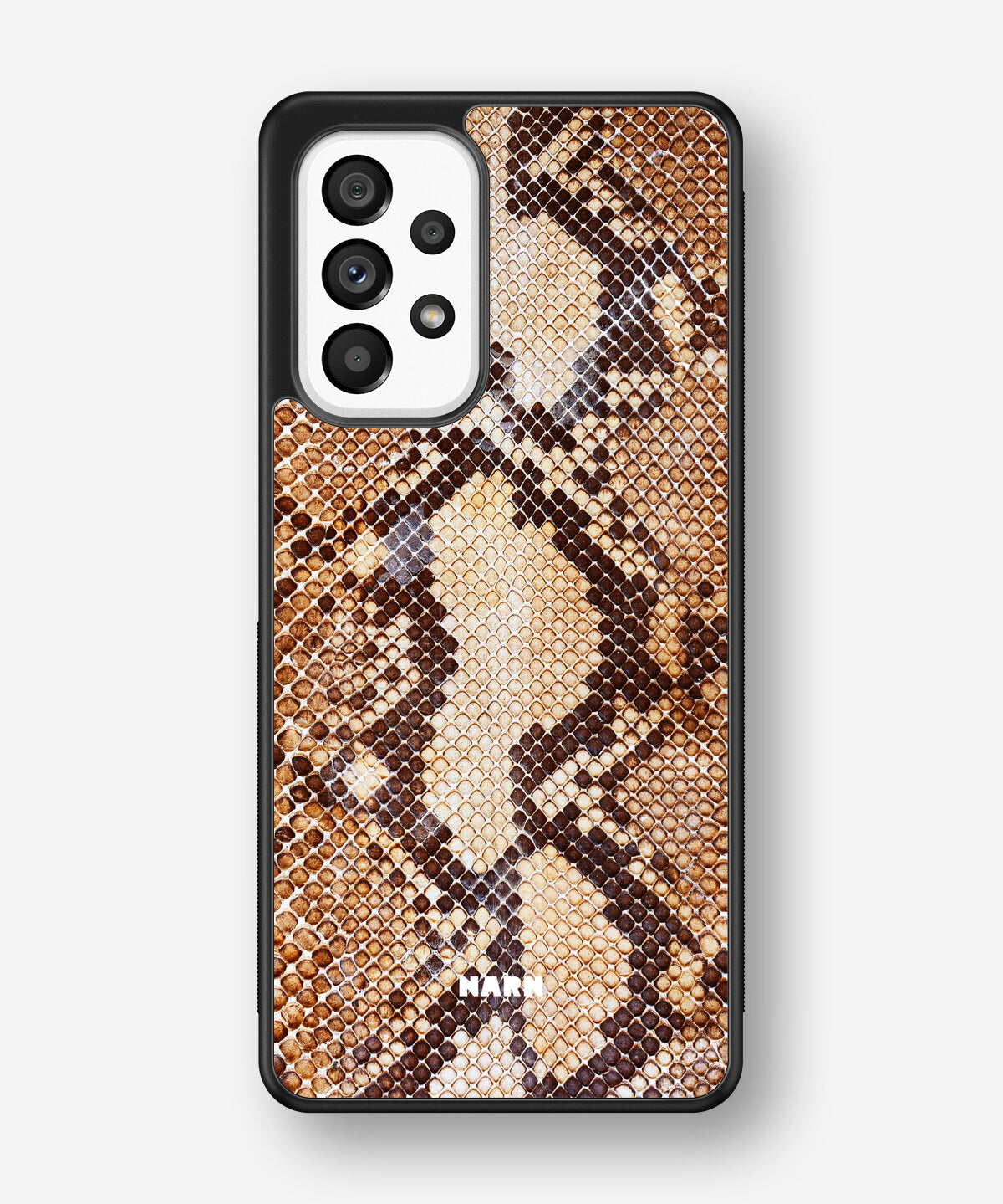 Samsung Galaxy A53 5G Hard Case – Brown Snakeskin - View 1