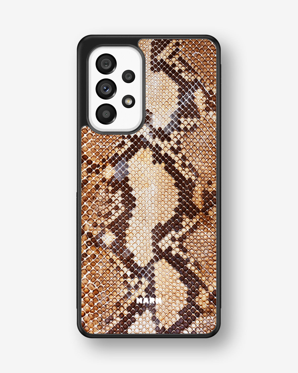Samsung Galaxy A53 5G Hard Case – Brown Snakeskin - View 1