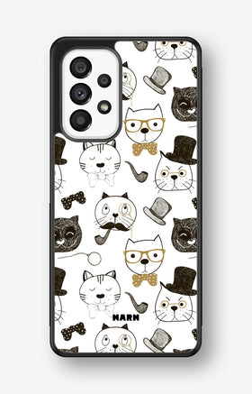 Samsung Galaxy A53 5G Hard Case – Cartoon Cats - View 1