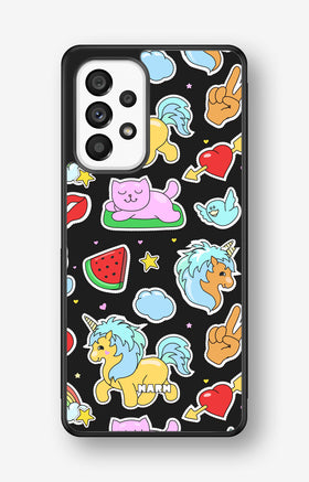 Samsung Galaxy A53 5G Hard Case – Cute Stickers - View 1