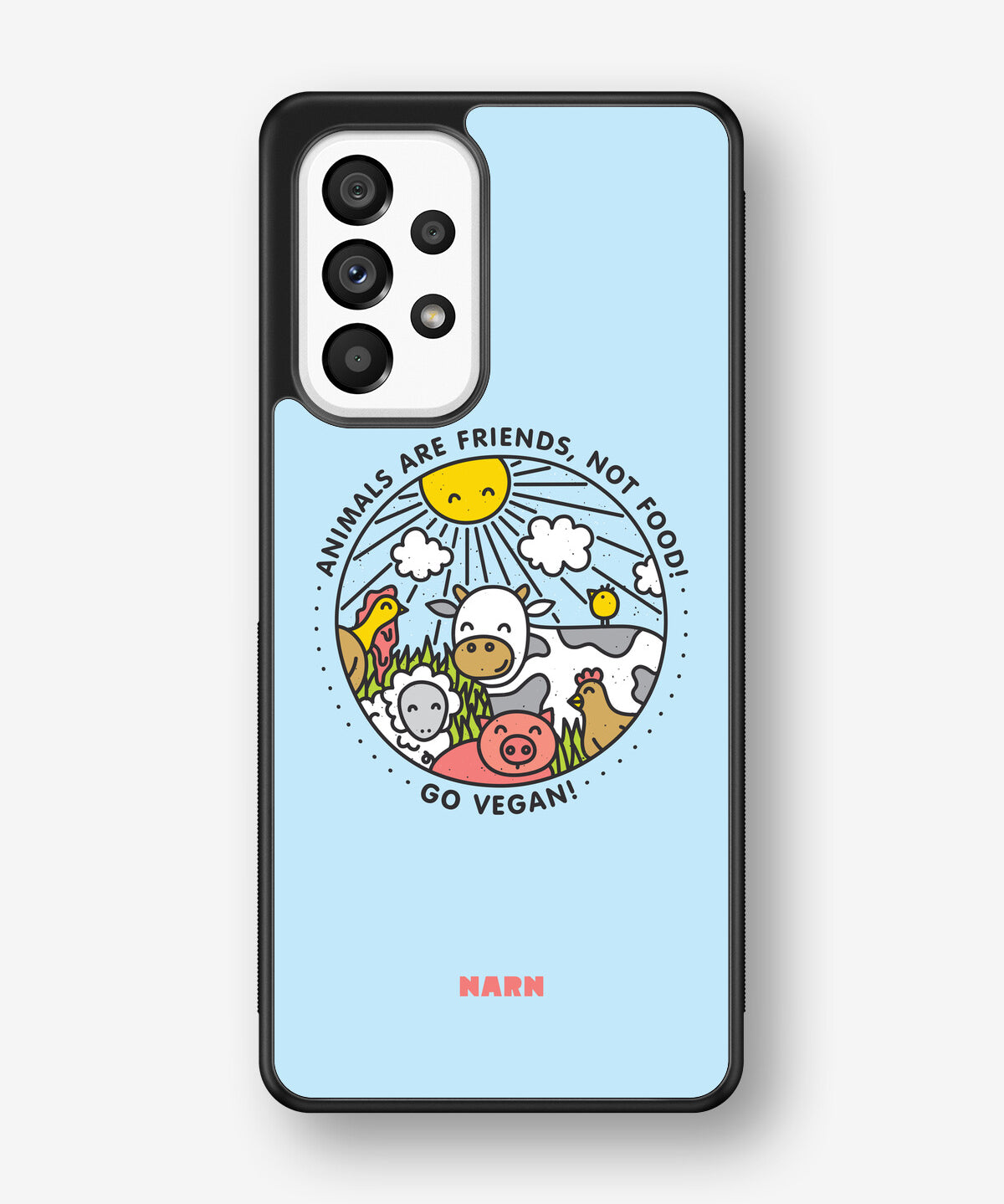 Samsung Galaxy A53 5G Hard Case – Friends, Not Food - View 1