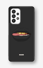 Samsung Galaxy A53 5G Hard Case – Golden Lips - View 1