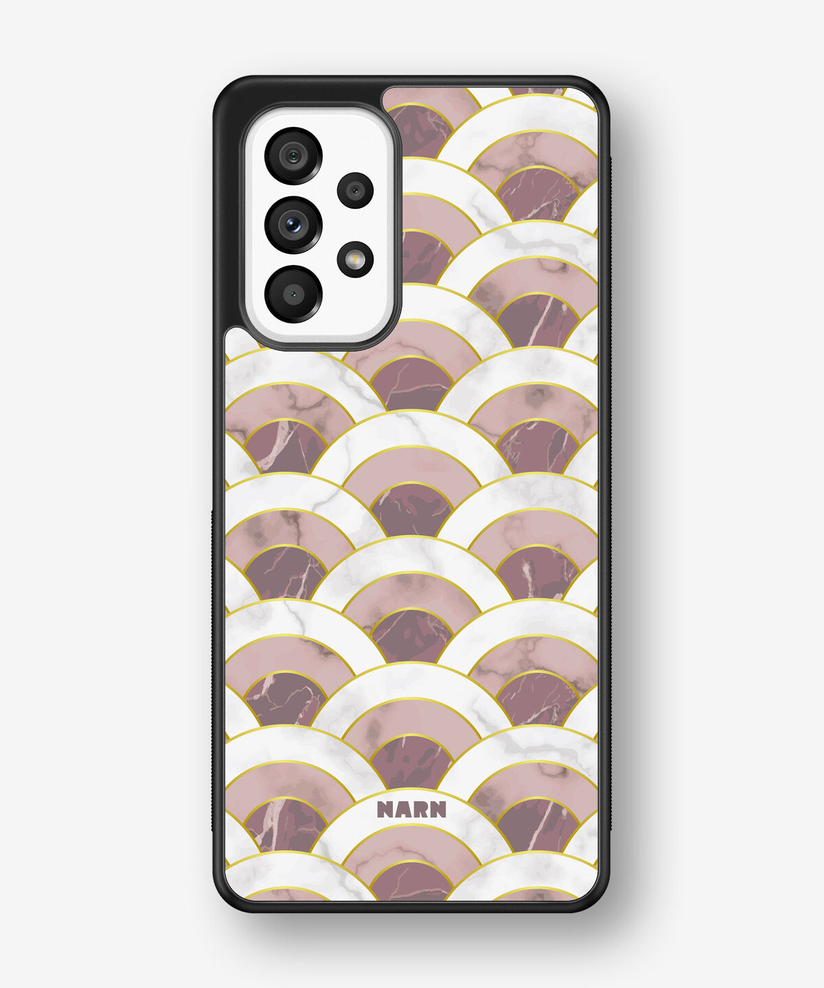 Samsung Galaxy A53 5G Hard Case – Pink Marble Waves - View 1