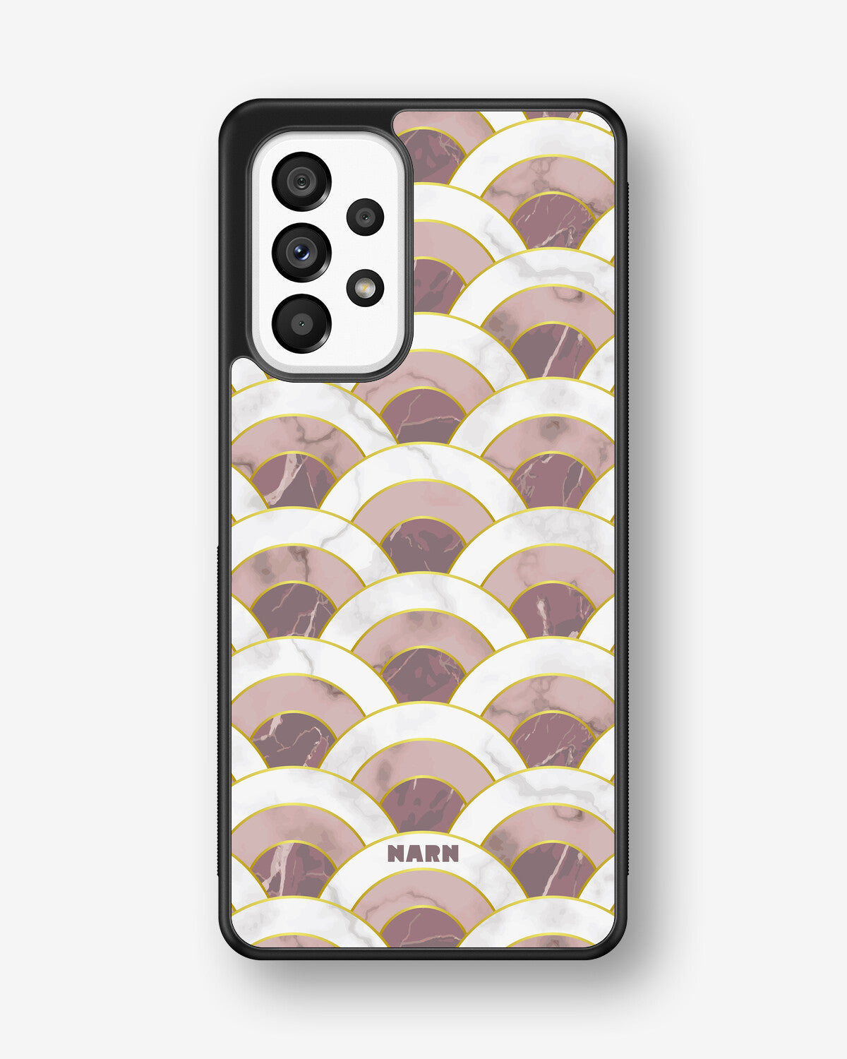 Samsung Galaxy A53 5G Hard Case – Pink Marble Waves - View 1